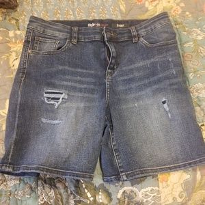 Denim shorts